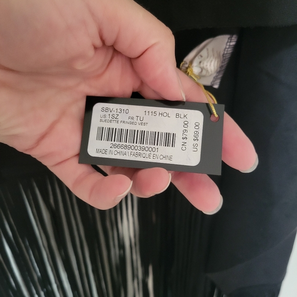 Bebe Suede Fringe Vest - Picture 6 of 6